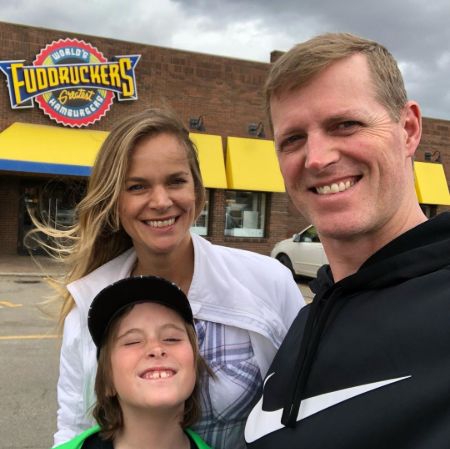 Jennifer Hedger and Sean McCormick with their son Jaeger